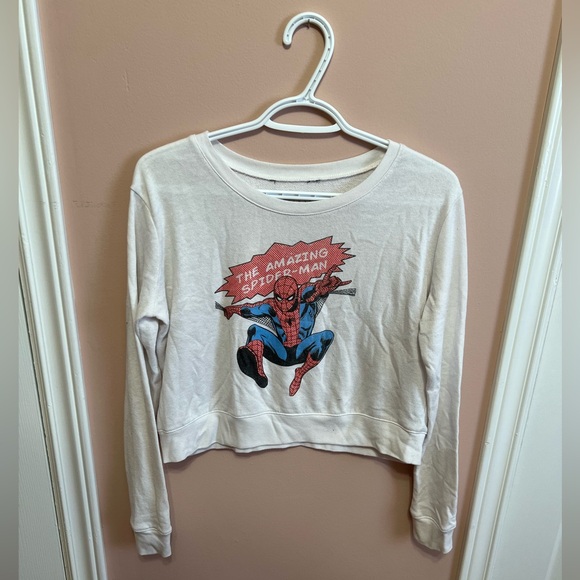 Spiderman Sweaters - 4/$10 Spider-Man cropped sweater